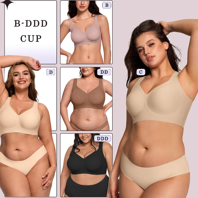 Plus Size Wireless Jelly BH Da - Full Coverage Bra recensie en prijs