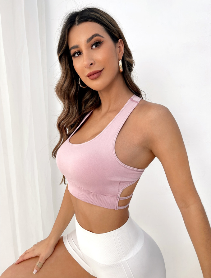 Ademende sportbeha Fitness top - Plunge Bra Push Up recensie en prijs